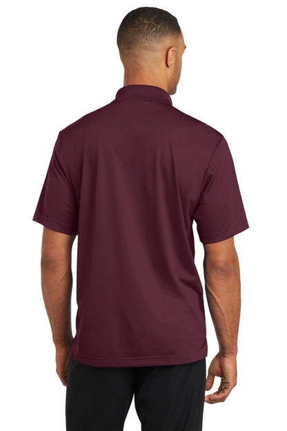 Maroon CornerStone Micropique Gripper Polo. CS421
