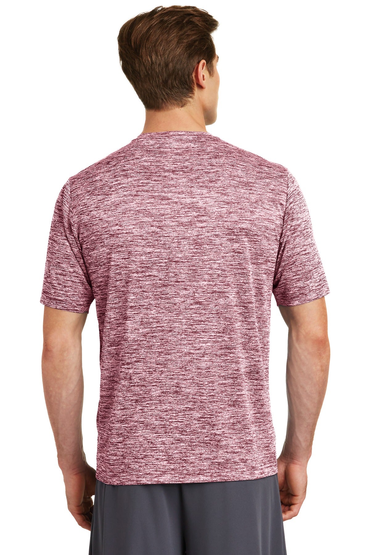 Maroon Electrc Sport-Tek PosiCharge Electric Heather Tee. ST390