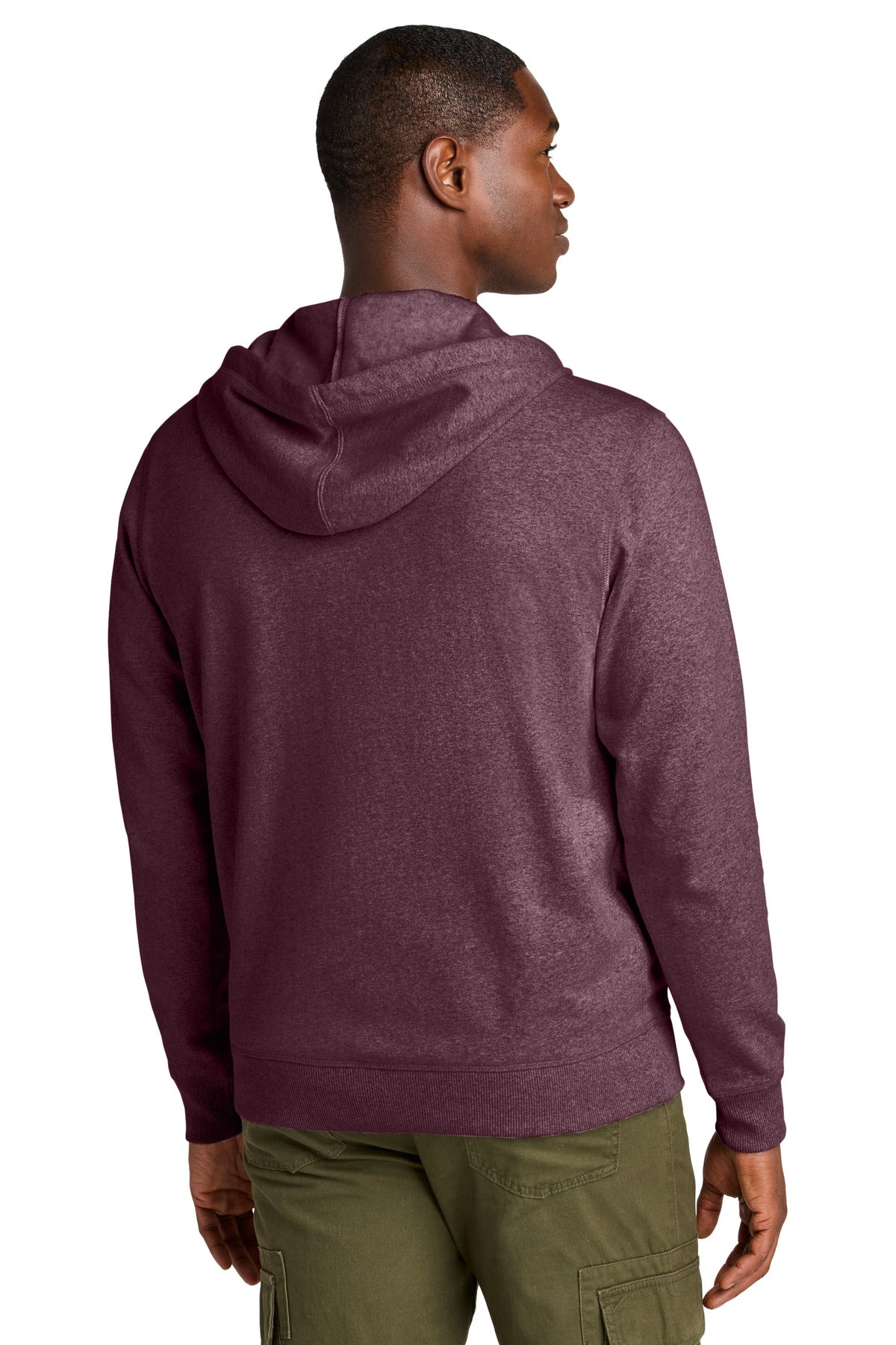 Maroon Hthr District Re-Fleece Full-Zip Hoodie DT8102
