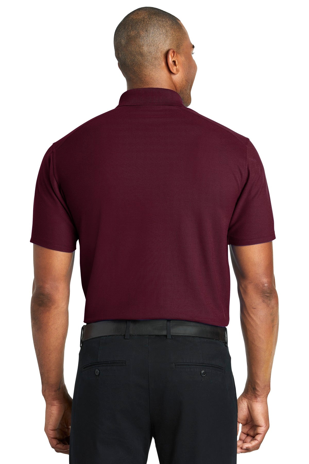 Maroon Port Authority EZPerformance Pique Polo. K600