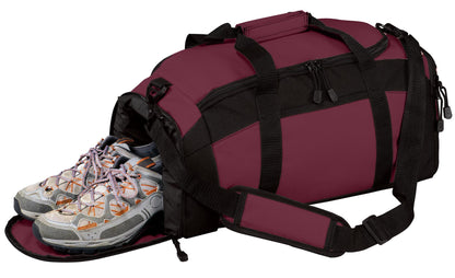 Maroon Port Authority - Gym Bag. BG970