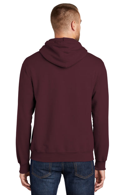 Maroon Port & Company Tall Essential Fleece Pullover Hooded Sweatshirt. PC90HT