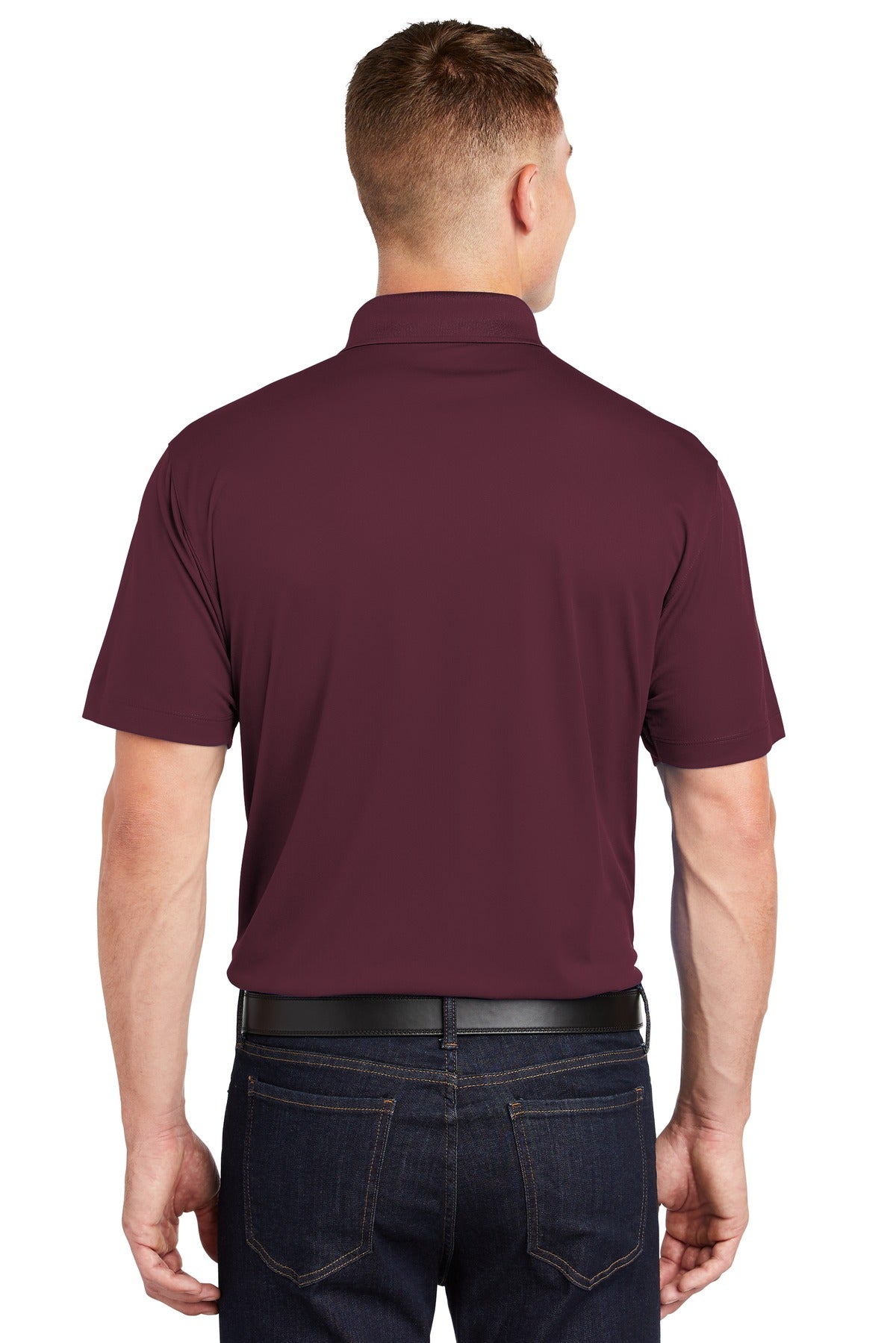 Maroon Sport-Tek Tall Micropique Sport-Wick Polo. TST650