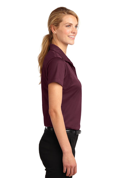 Maroon Sport-Tek Women's Micropique Sport-Wick Polo. LST650