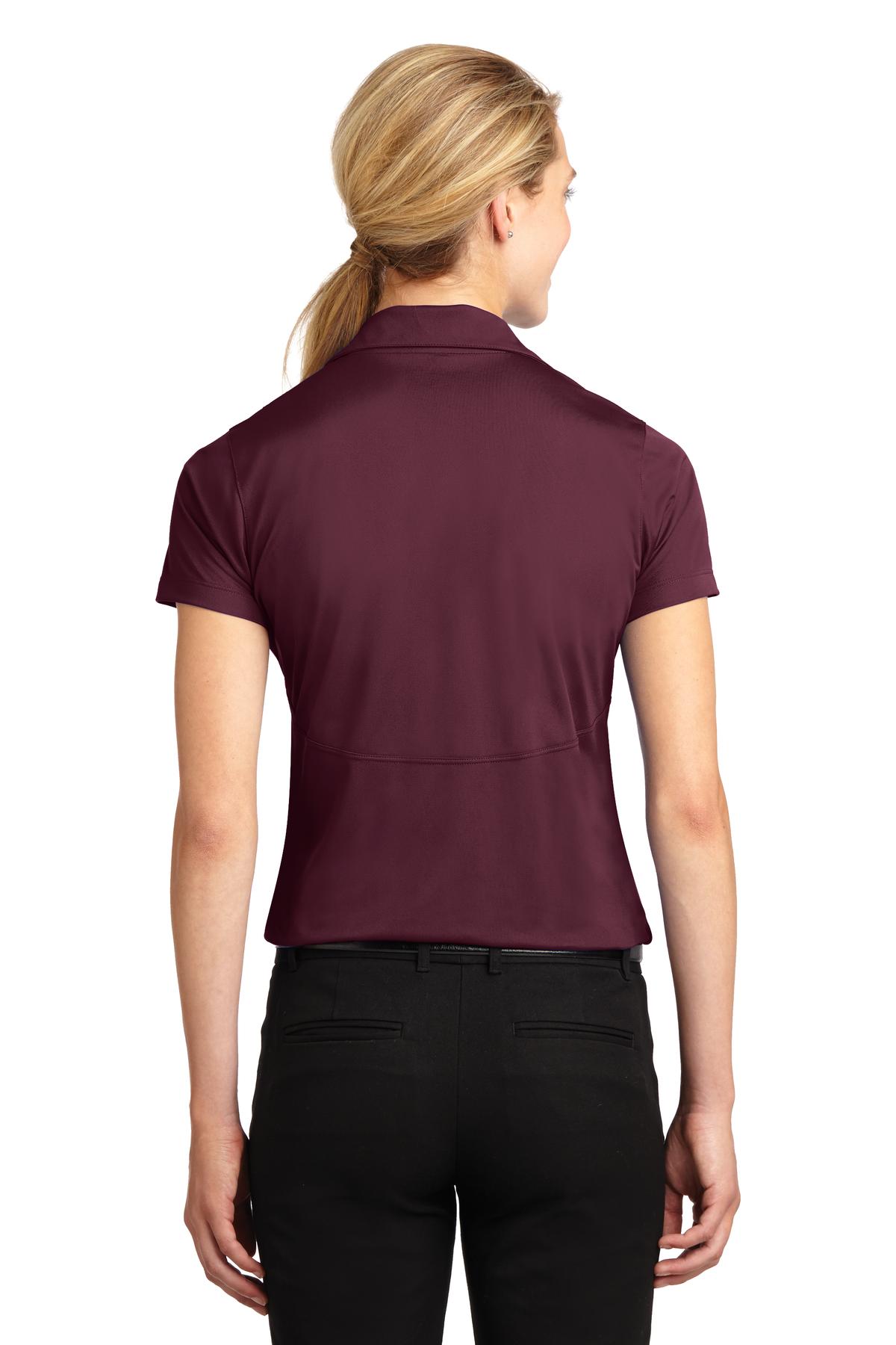 Maroon Sport-Tek Women's Micropique Sport-Wick Polo. LST650