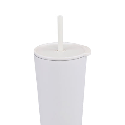 Marshmallow Aviana™ Rowan Recycled Straw Tumbler - 17 Oz. plain