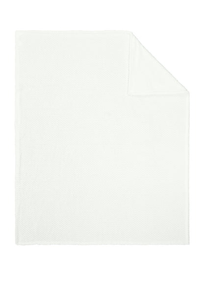 Marshmallow Port Authority Plush Texture Blanket. BP35