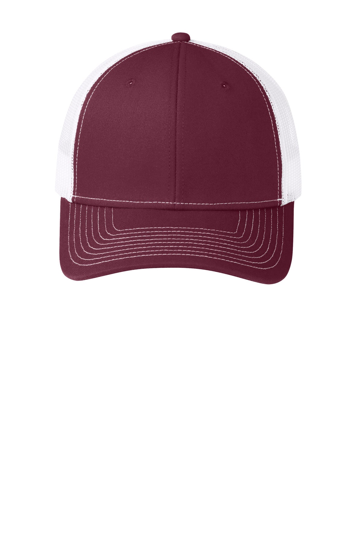 Mar/White Port Authority Snapback Trucker Cap. C112