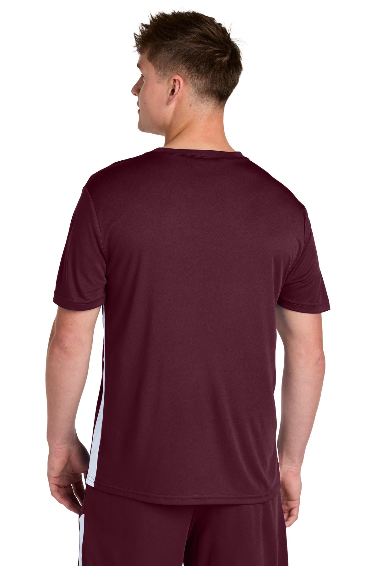 Mar/White Sport-Tek Competitor United V-Neck ST101