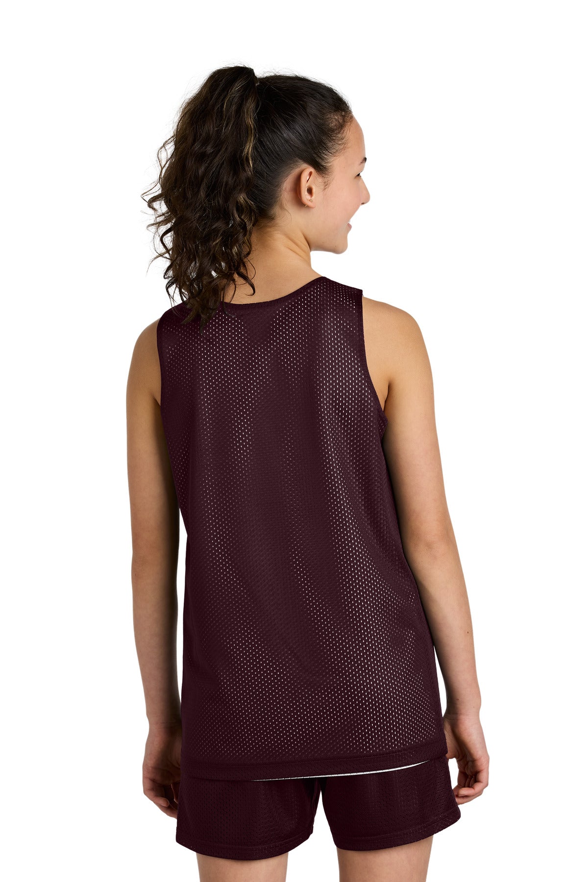 Mar/White Sport-Tek Youth PosiCharge Reversible Mesh Tank YST5000