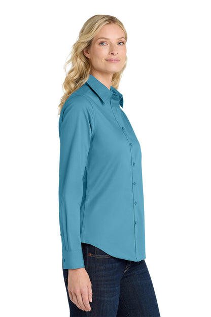 Maui Blue Port Authority Women's Long Sleeve Easy Care Shirt. L608