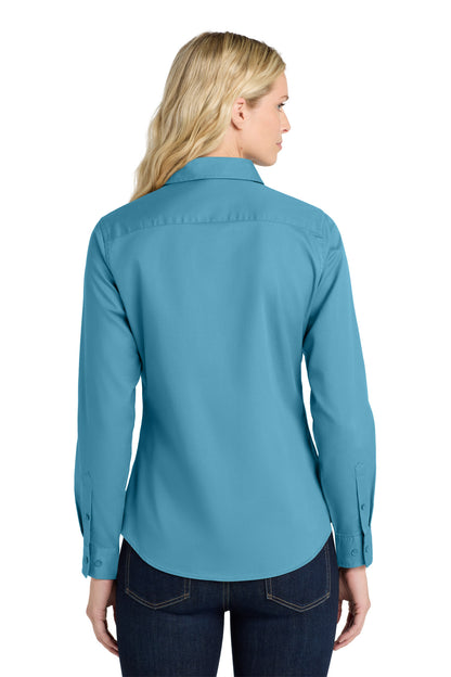 Maui Blue Port Authority Women's Long Sleeve Easy Care Shirt. L608