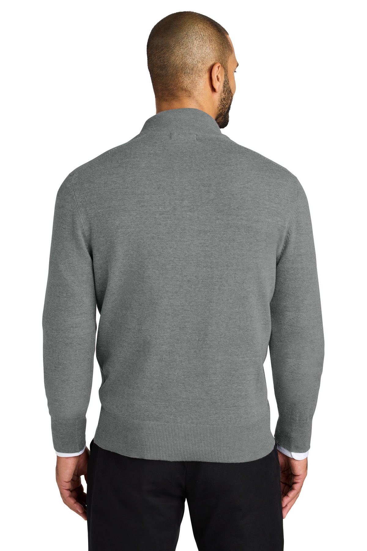 MdHtGrey Port Authority Easy Care 1/4-Zip Sweater SW2900