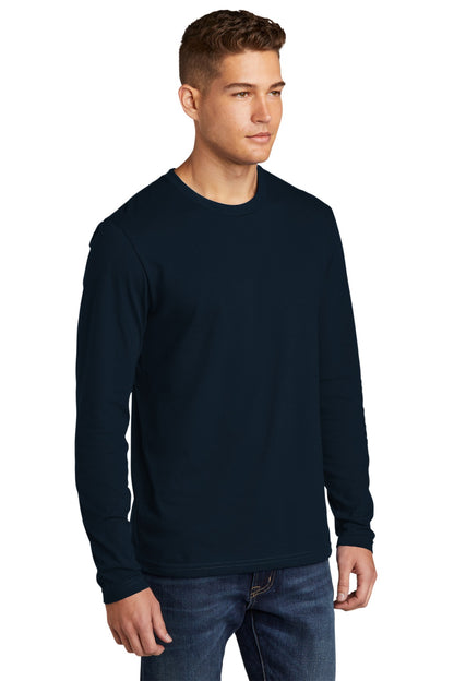 MdntNavy Next Level Apparel Cotton Long Sleeve Tee. NL3601
