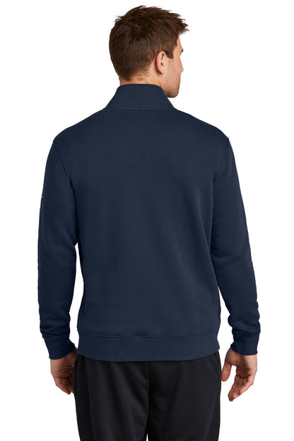 MdntNavy Nike Club Fleece Sleeve Swoosh 1/2-Zip NKDX6718