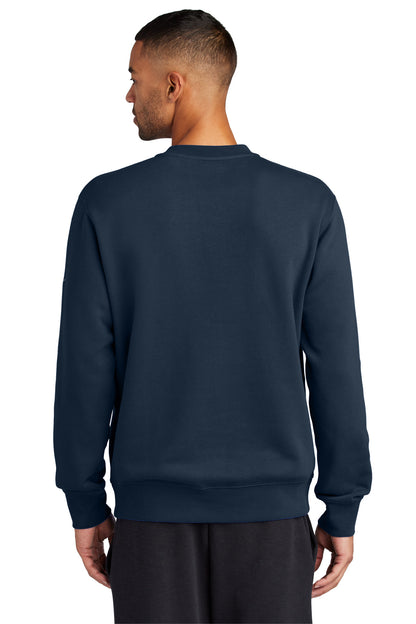 MdntNavy Nike Club Fleece Sleeve Swoosh Crew NKFD9863
