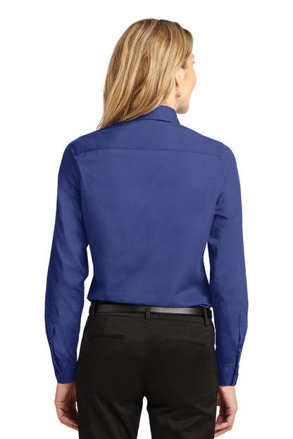 Medit. Blue Port Authority Women's Long Sleeve Easy Care Shirt. L608