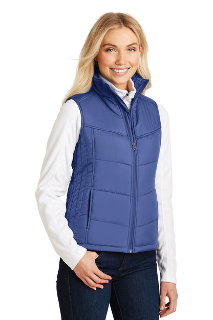 Medit Blue Port Authority Women's Puffy Vest. L709
