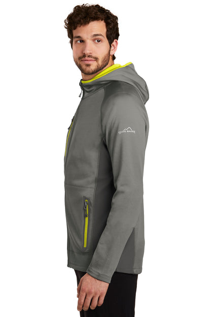 Met Gy/GS/Citr Eddie Bauer Sport Hooded Full-Zip Fleece Jacket. EB244
