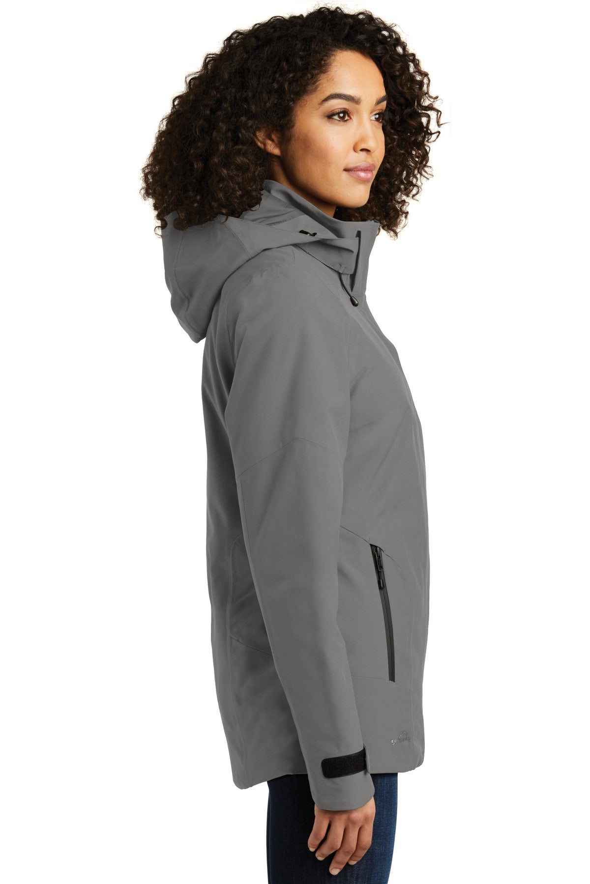 Metal Grey Eddie Bauer Women's WeatherEdge Plus Insulated Jacket. EB555