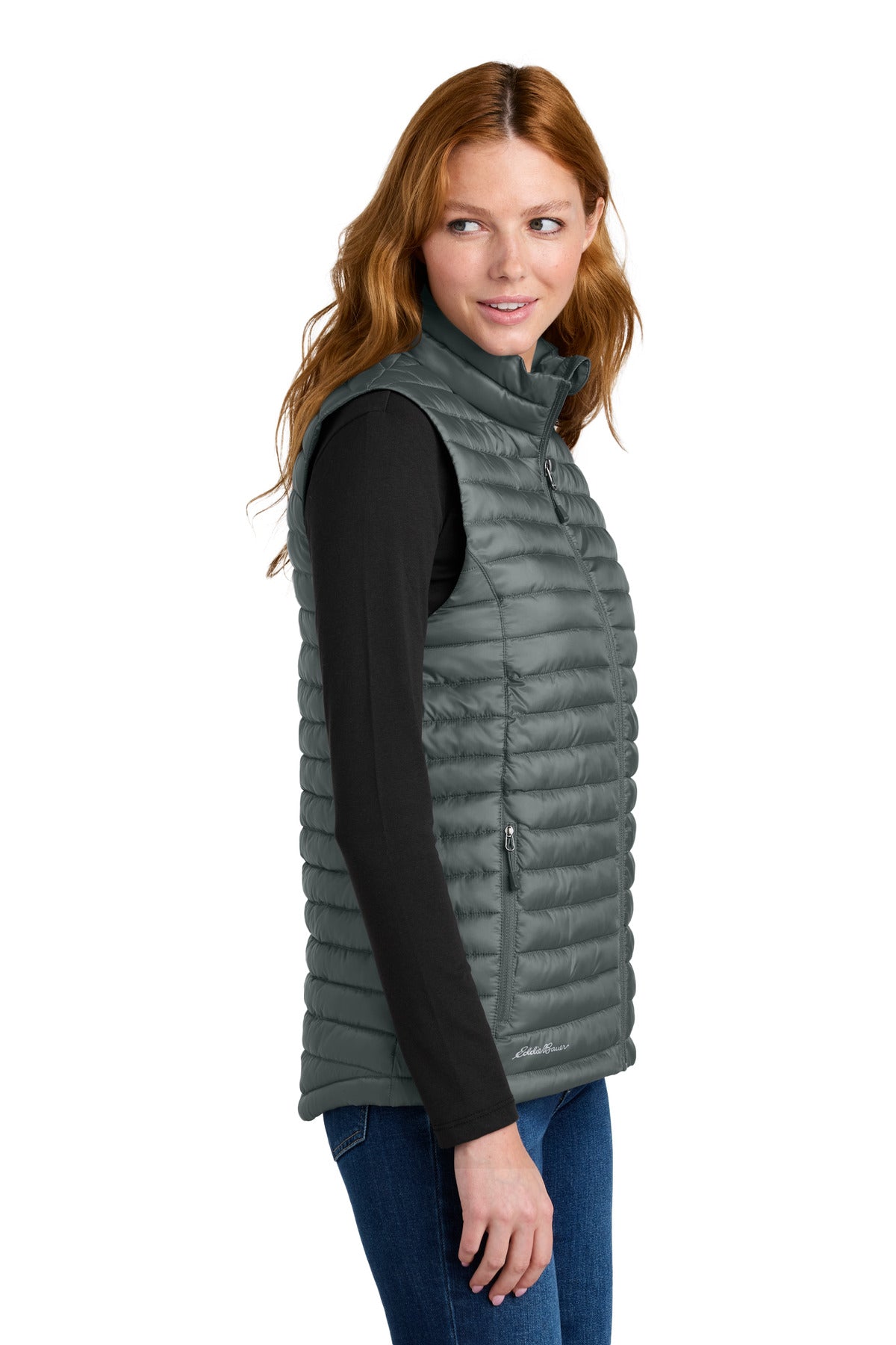 MetalGrey Eddie Bauer Women's Packable Quilted Vest EB517