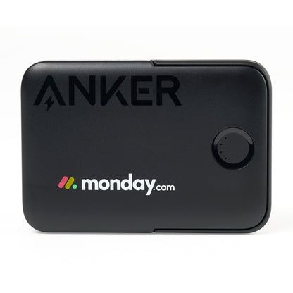 Black Anker® MagGo 5K Power Bank with Stand
