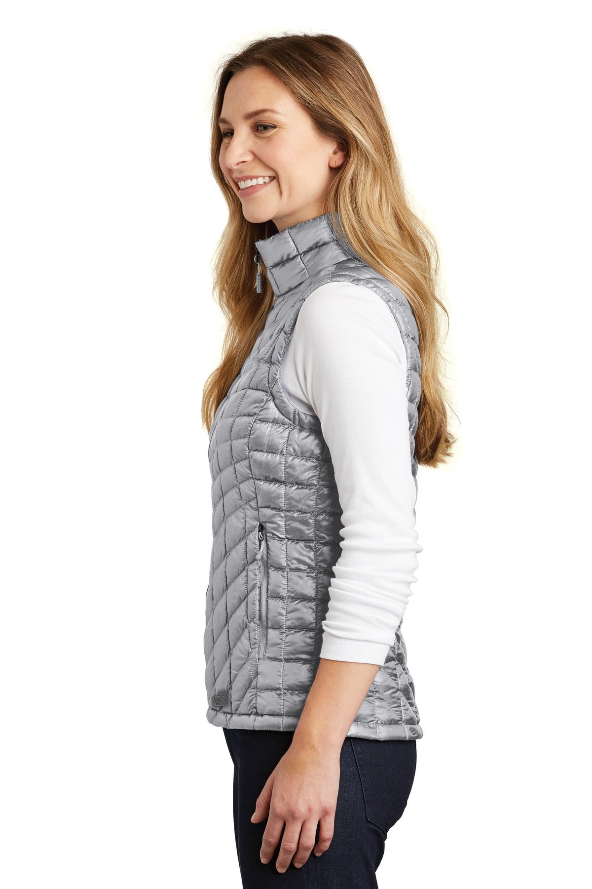 Mid Grey The North Face Women's ThermoBall Trekker Vest. NF0A3LHL
