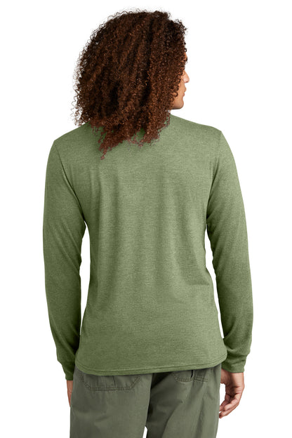 MilGrnFst District Perfect Tri Long Sleeve Henley DT145