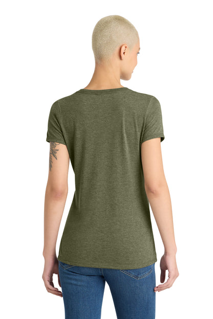 MilGrnFst District Women's Perfect Tri V-Neck Tee. DM1350L
