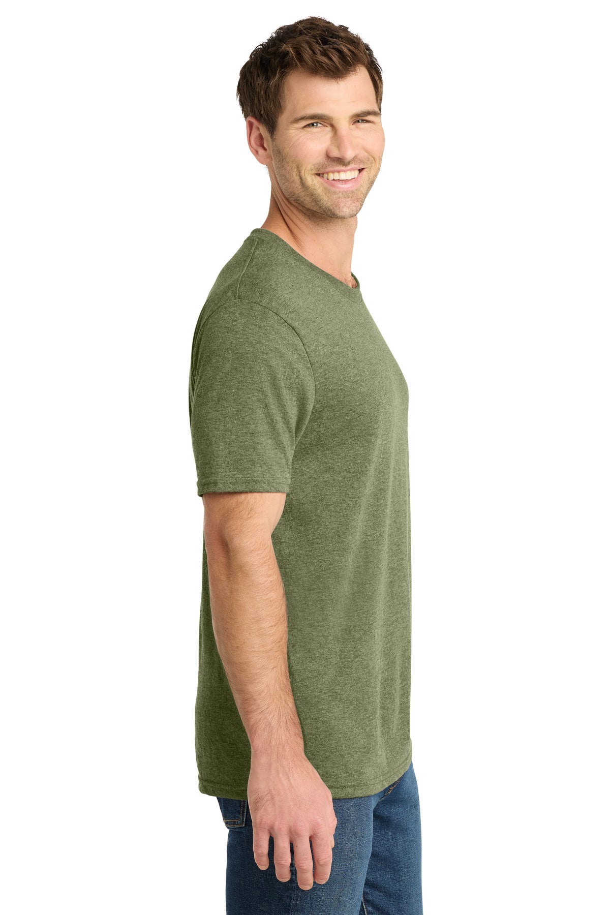 MilGrnHtr Volunteer Knitwear Tri Tee VL40