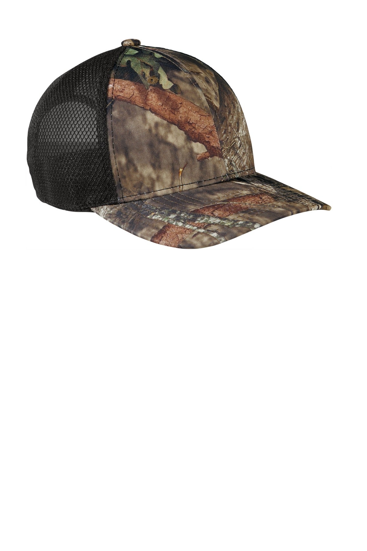 MOBU Cntry/Blk Port Authority Performance Camouflage Mesh Back Snapback Cap C892