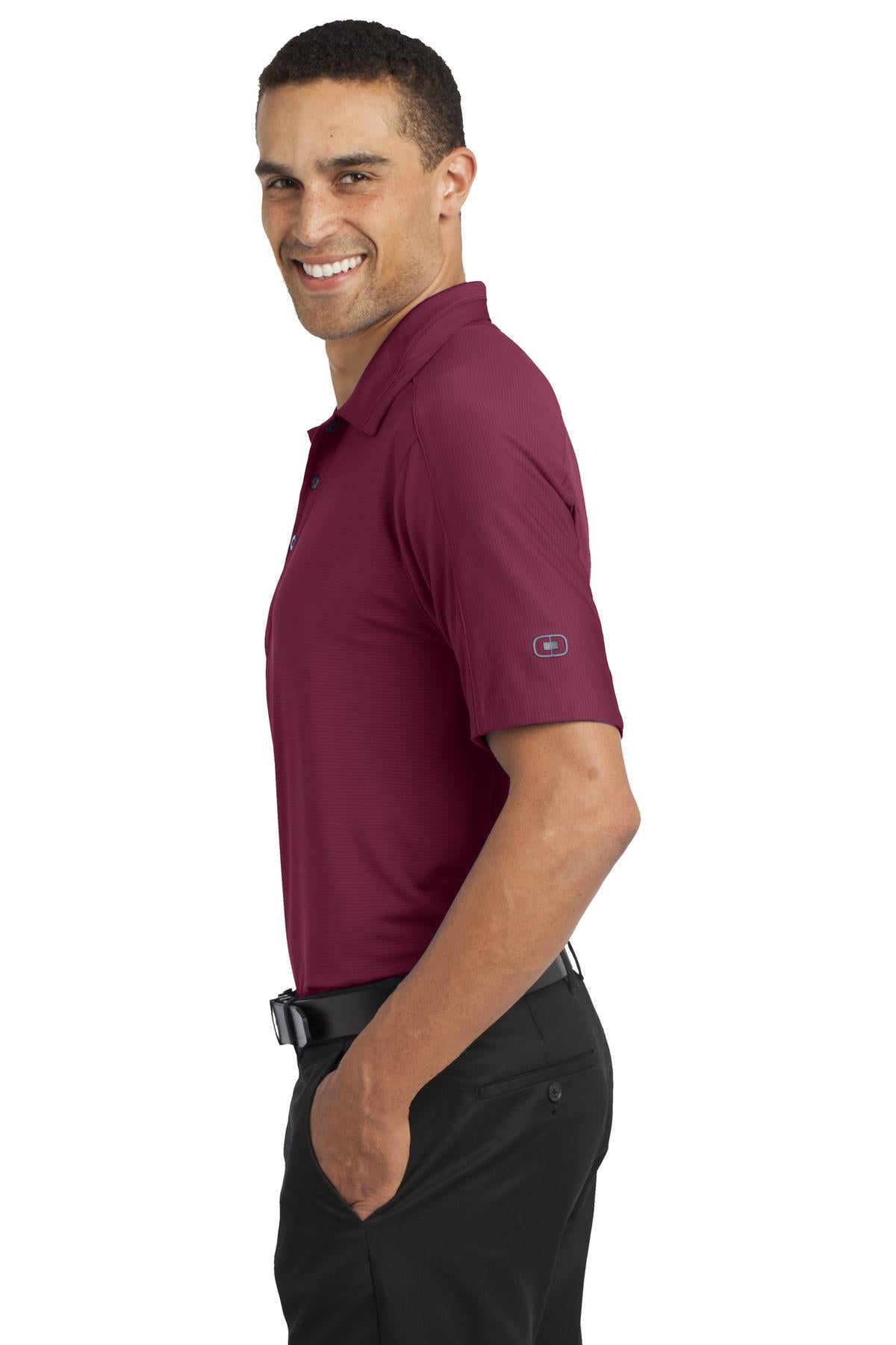 Molten Maroon OGIO Linear Polo. OG1030