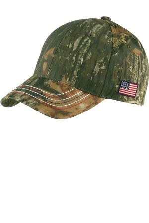Mossy Oak/NBUp Port Authority Americana Contrast Stitch Camouflage Cap. C909