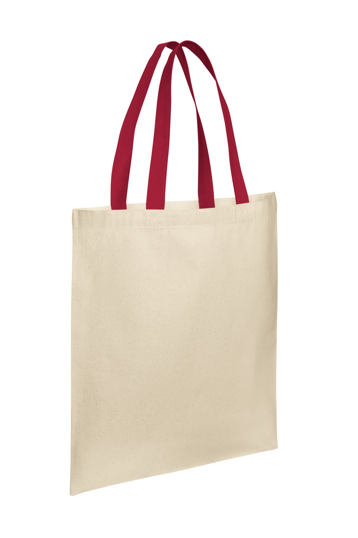 Nat/DeepRd Port Authority Core Cotton Tote BG1500
