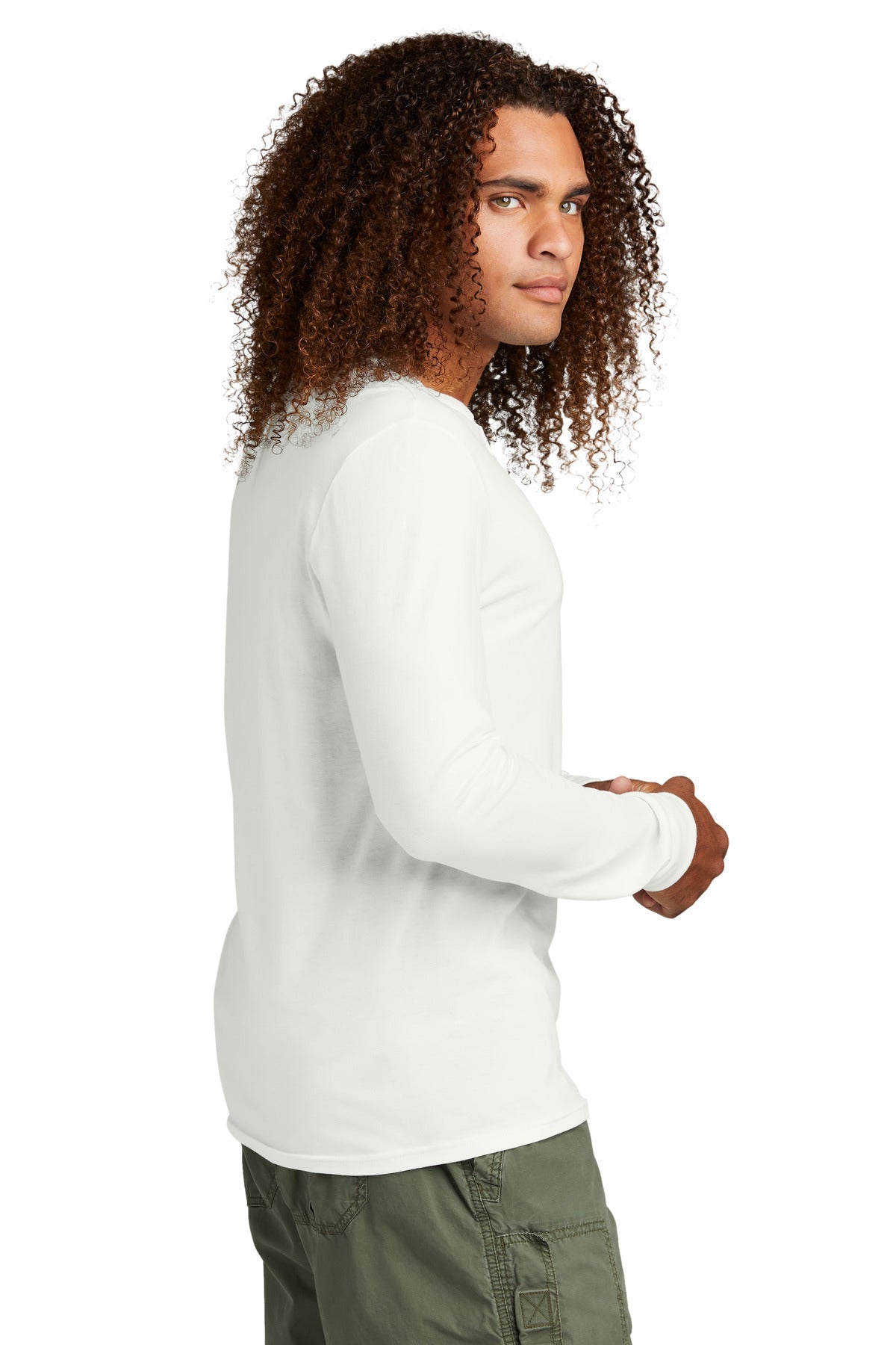 Natural District Perfect Tri Long Sleeve Henley DT145