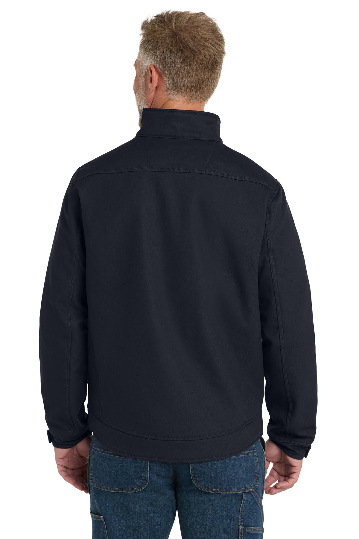 Navy Blue CornerStone Duck Bonded Soft Shell Jacket CSJ60