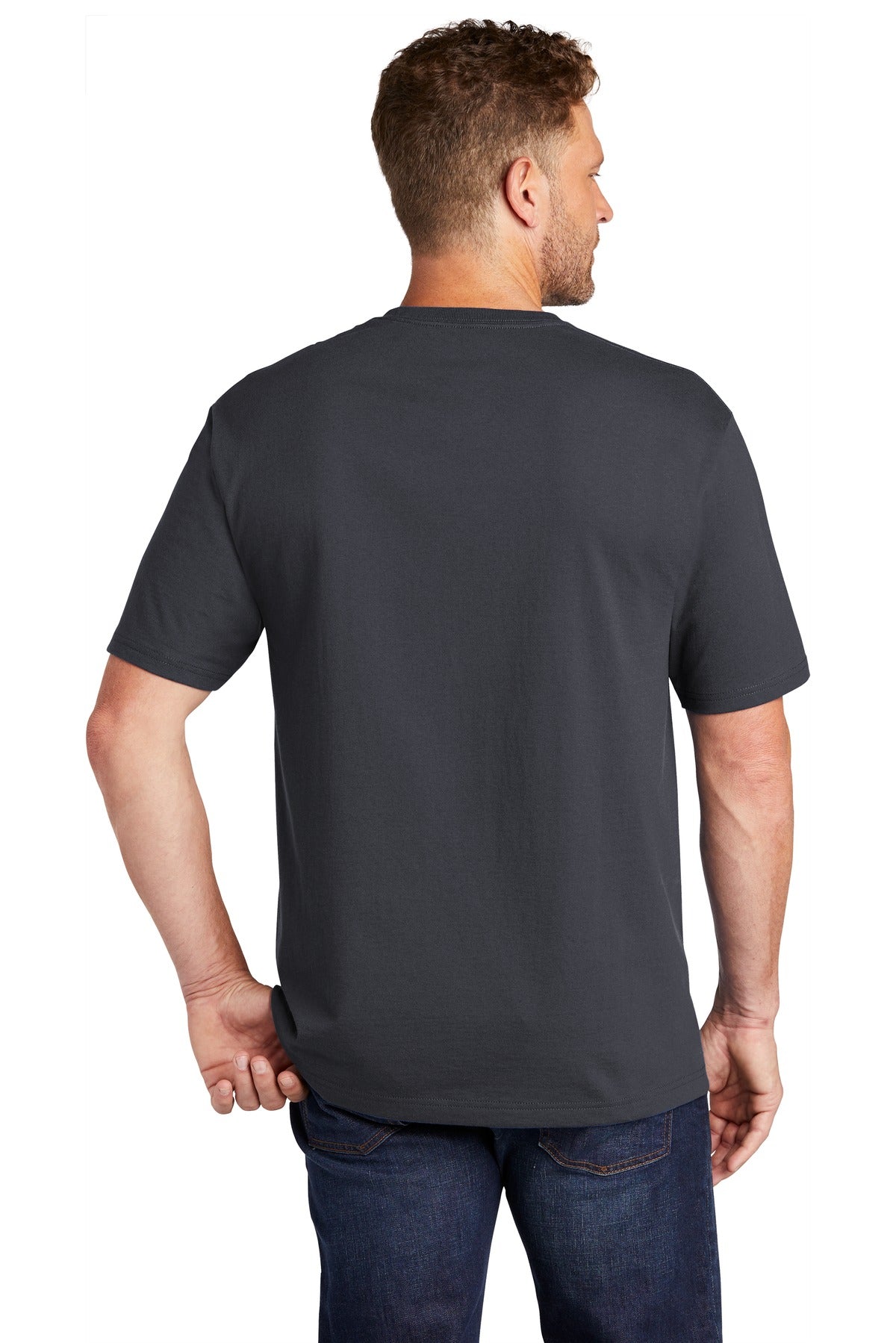 Navy Blue CornerStone Workwear Pocket Tee CS430