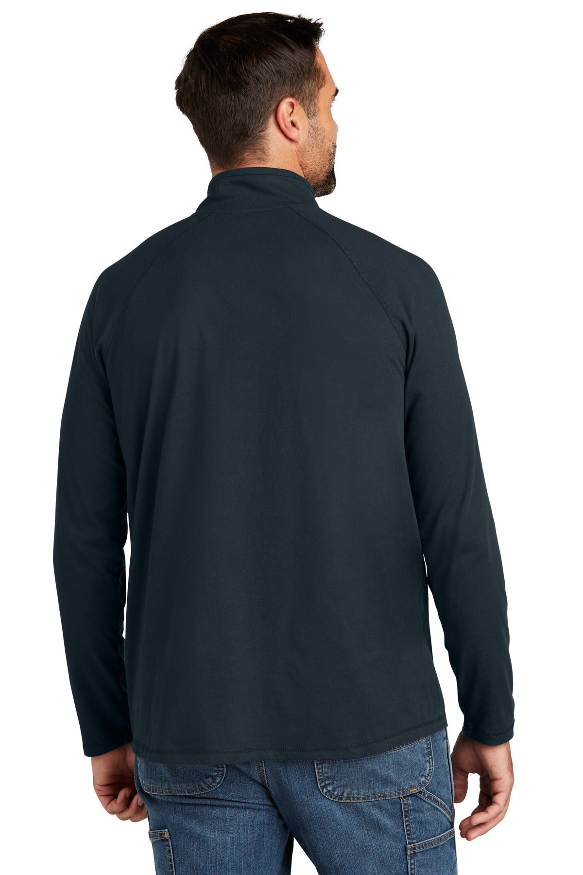 Navy Carhartt Force 1/4-Zip Long Sleeve T-Shirt CT106660