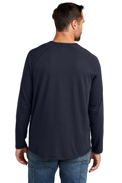 Navy Carhartt Force Long Sleeve Pocket T-Shirt CT106656