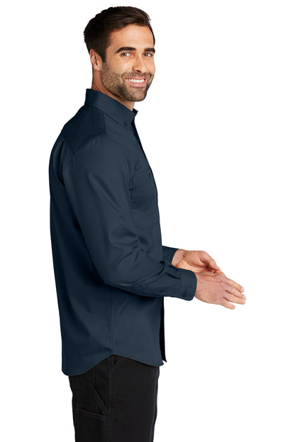 Navy Carhartt Rugged Professional Series Long Sleeve Shirt CT106689