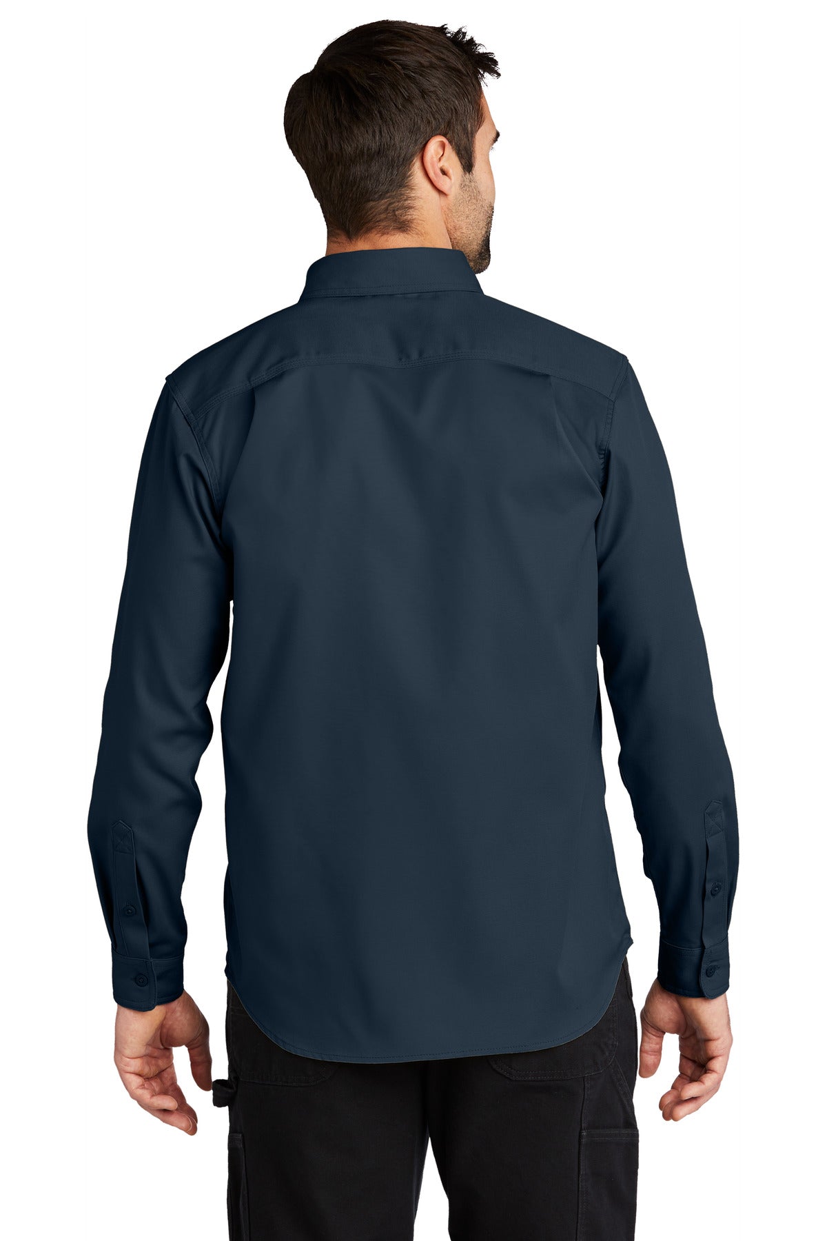 Navy Carhartt Rugged Professional Series Long Sleeve Shirt CT106689