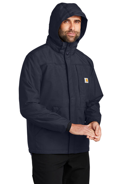 Navy Carhartt Storm Defender Shoreline Jacket CT104670