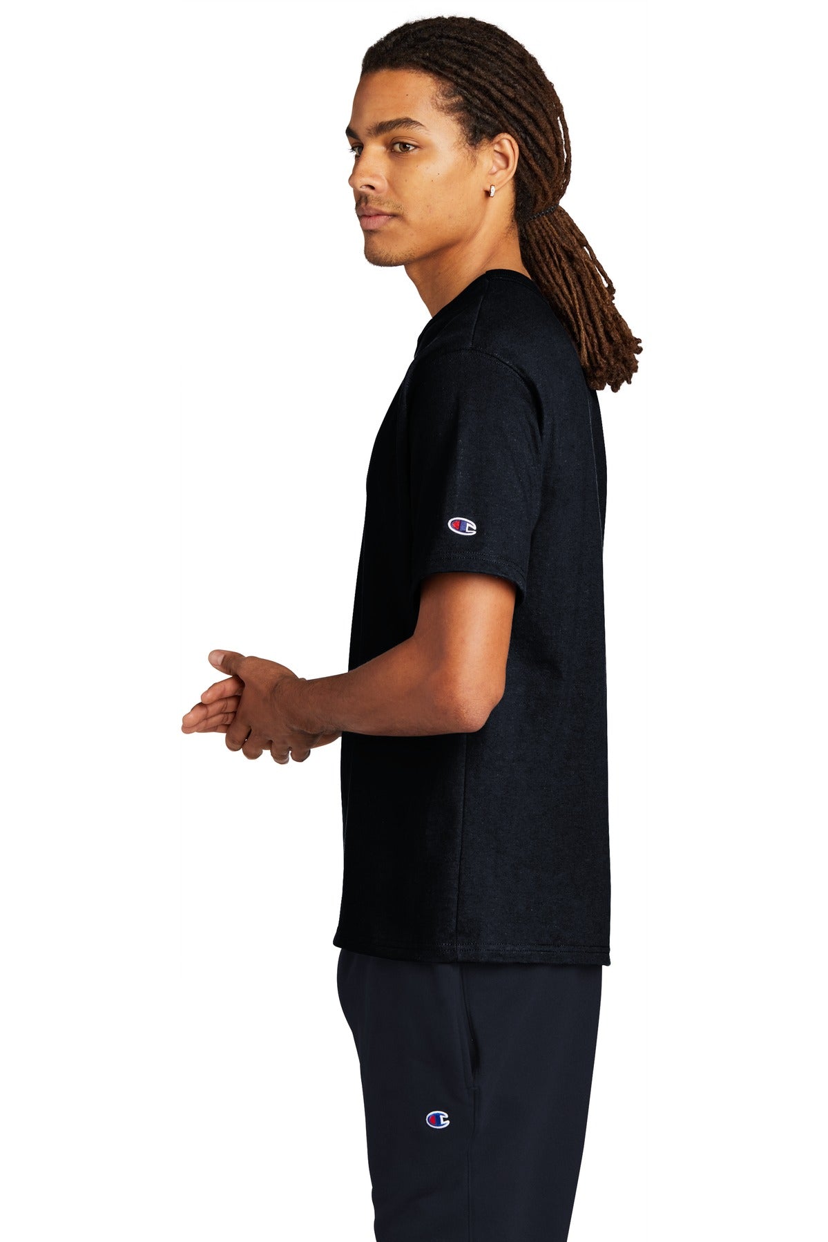 Navy Champion Heritage 7-Oz. Jersey Tee T105