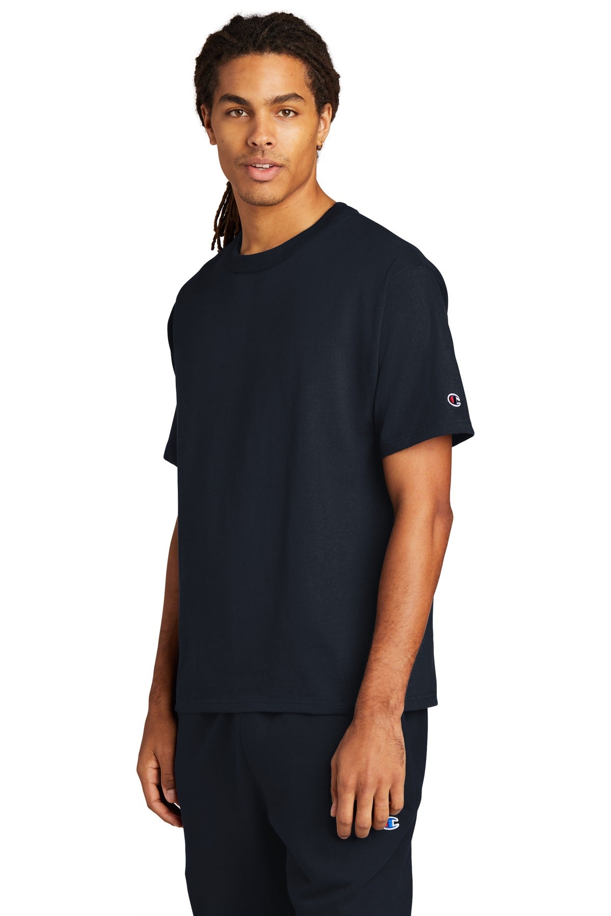 Navy Champion Heritage 7-Oz. Jersey Tee T105