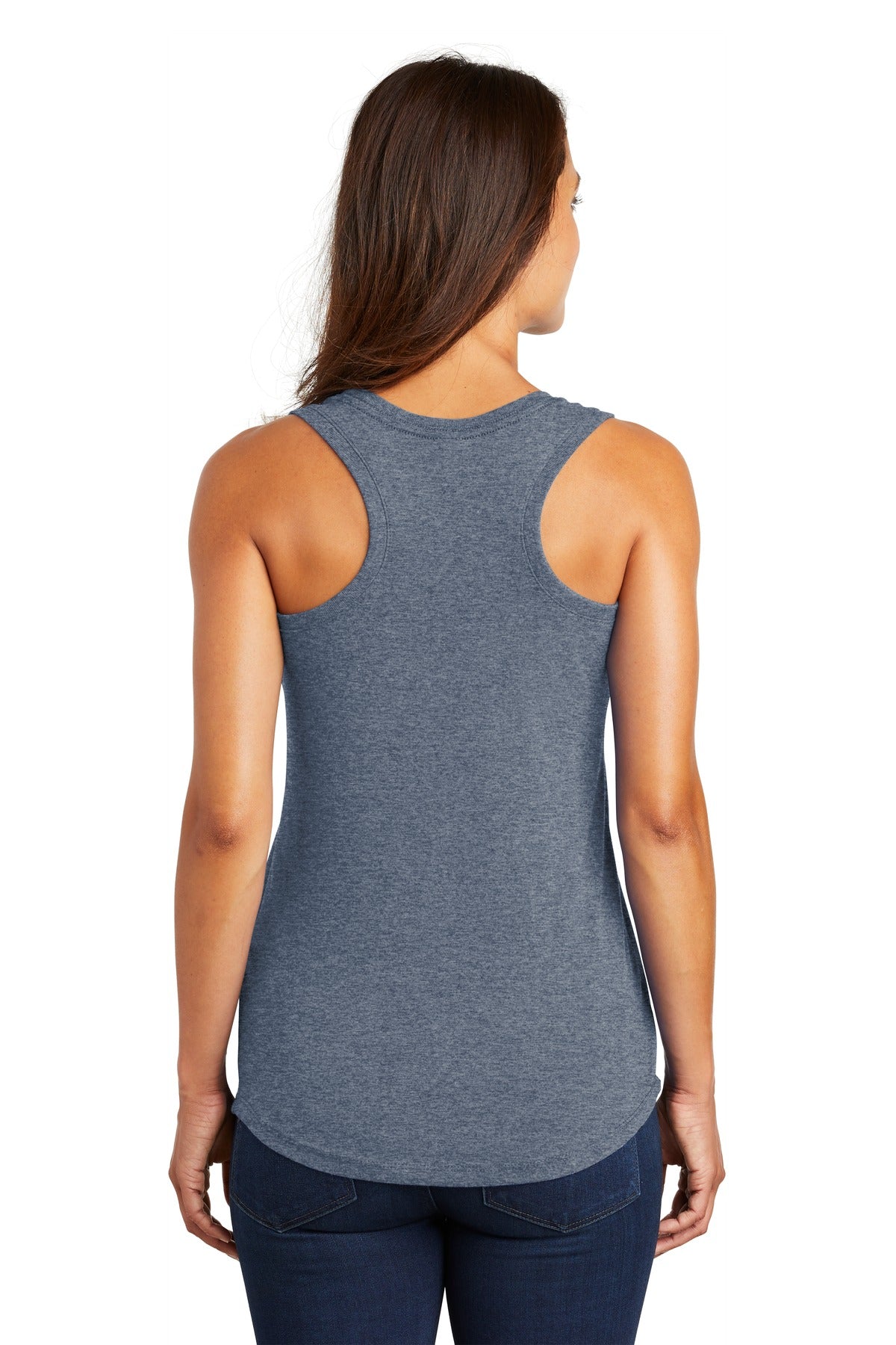 Navy Frost District Women's Perfect Tri Racerback Tank. DM138L