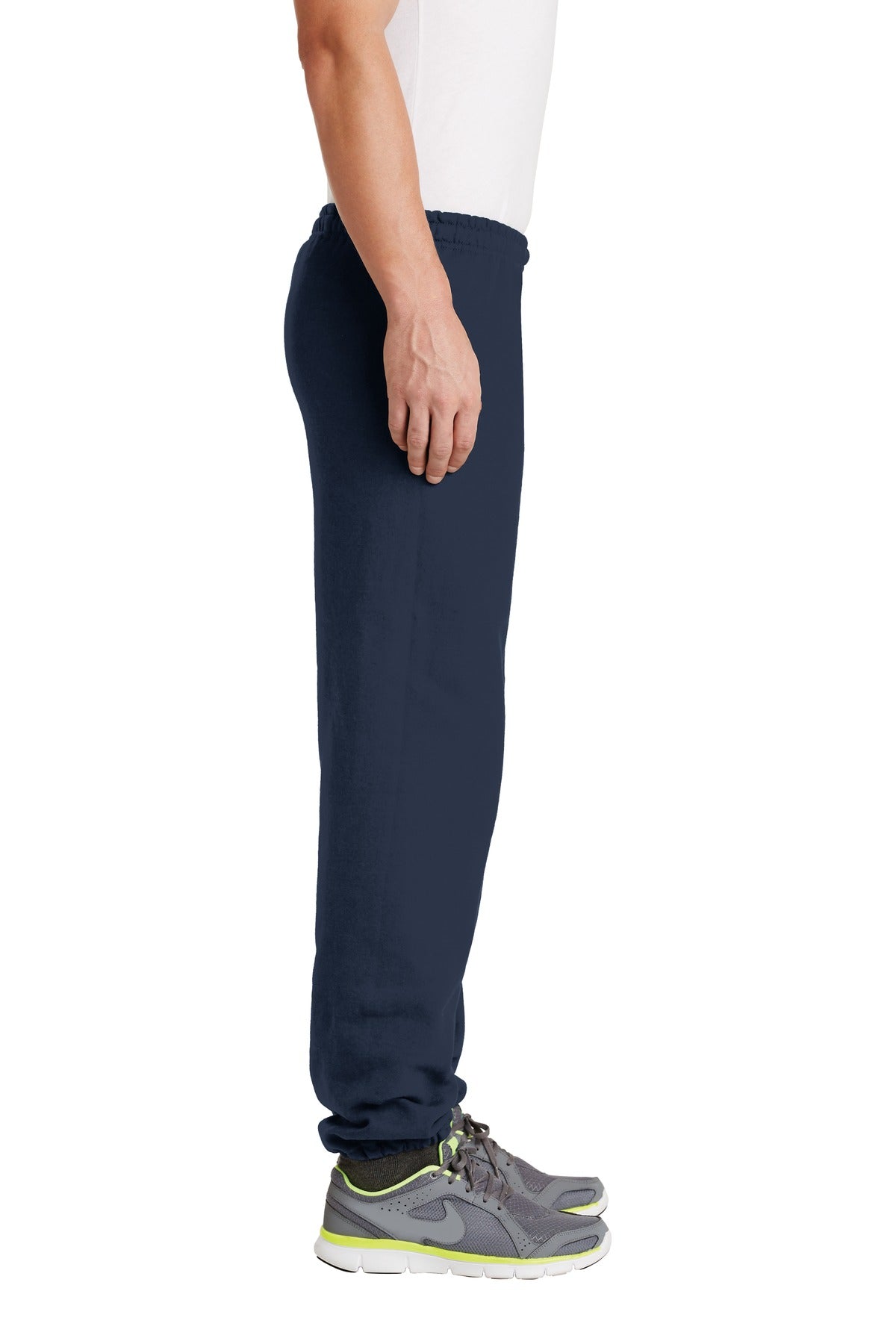 Navy Gildan Heavy Blend Sweatpant. 18200