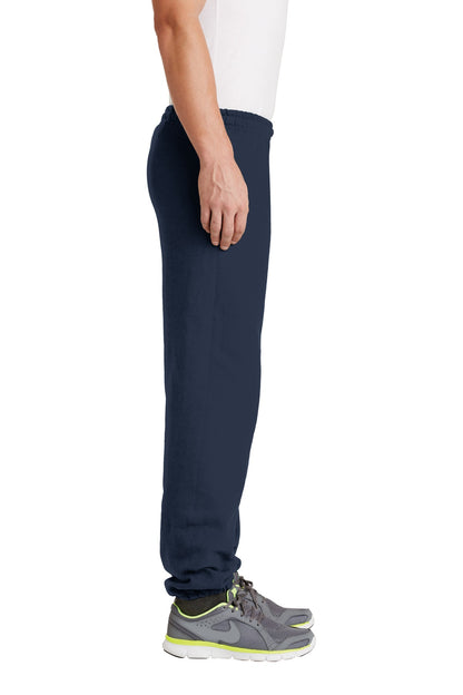 Navy Gildan Heavy Blend Sweatpant. 18200