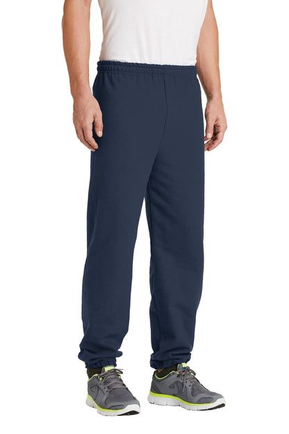 Navy Gildan Heavy Blend Sweatpant. 18200
