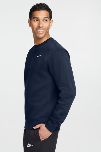 Navy Nike Club Fleece Crew CJ1614