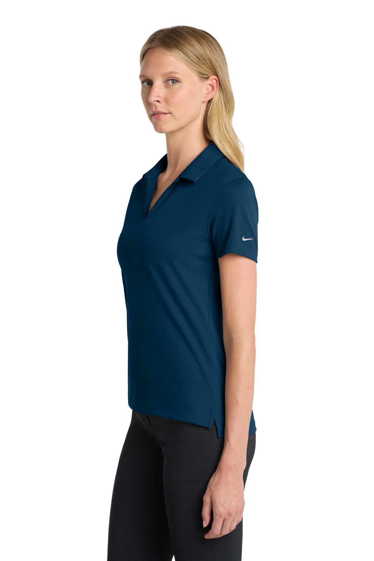 Navy Nike Women's Dri-FIT Micro Pique 2.0 Polo NKDC1991